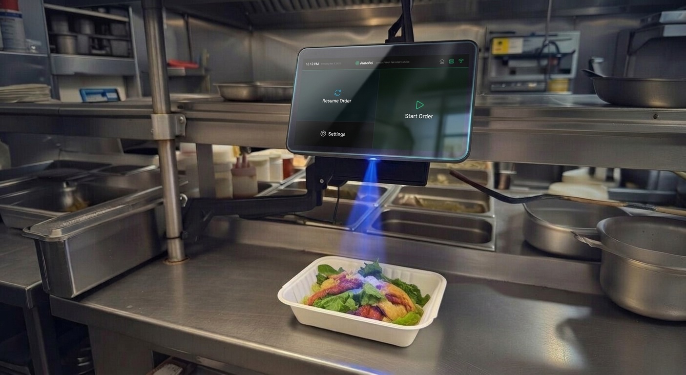 PlatePal chargeback protection device for restaurant kitchens